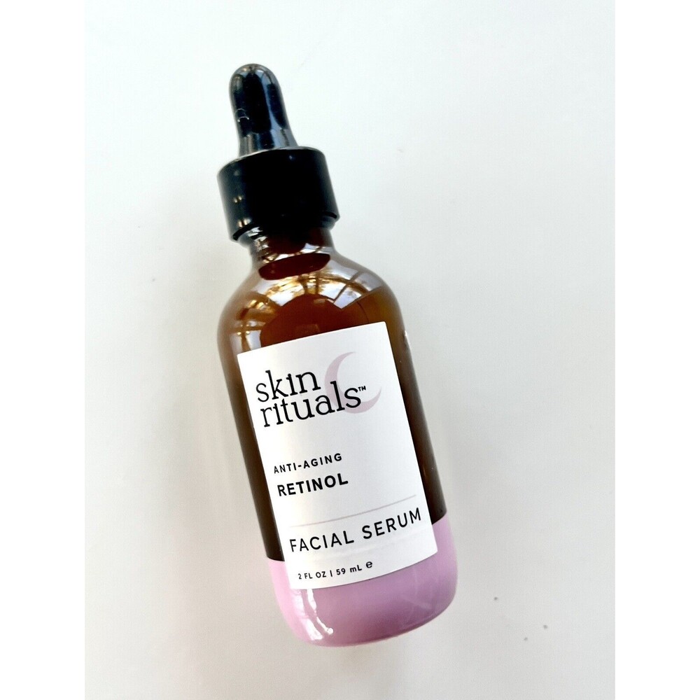 SKIN RITUALS Anti-Aging Retinol Facial Serum 2fl Oz 59 ML Glass Bottle NEW